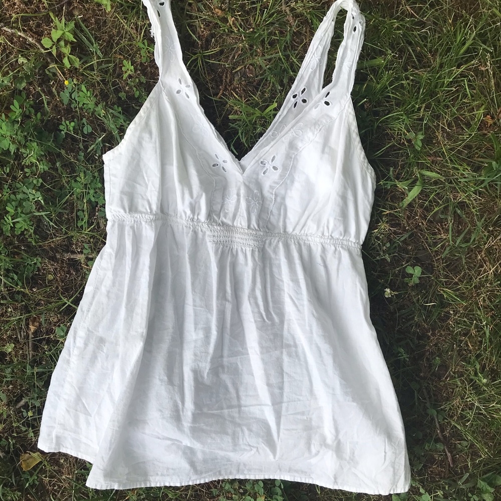 White summer top
